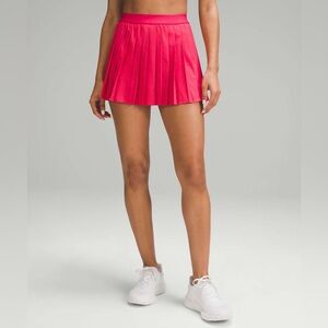 NWT Lululemon Size 2 High-Rise Pleated Tennis Skirt  CERI Cherry Mist Pink
